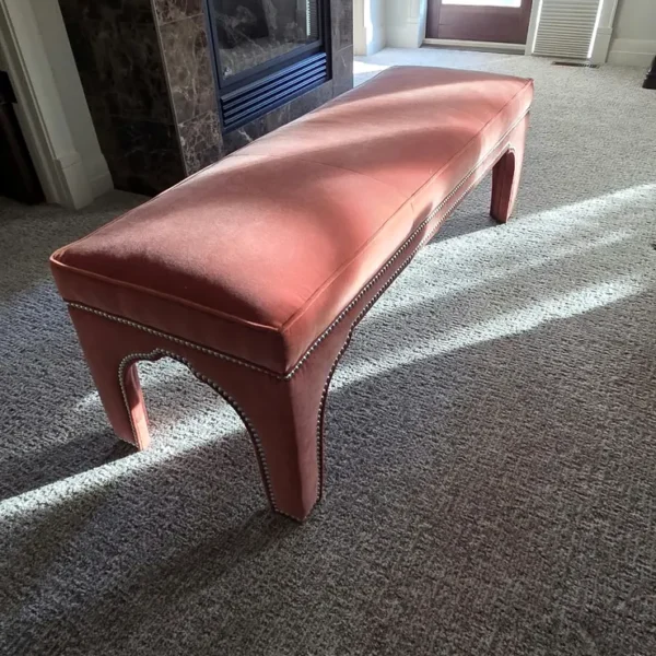 Upholstered bench - Aspen SW estate sale, Calgary