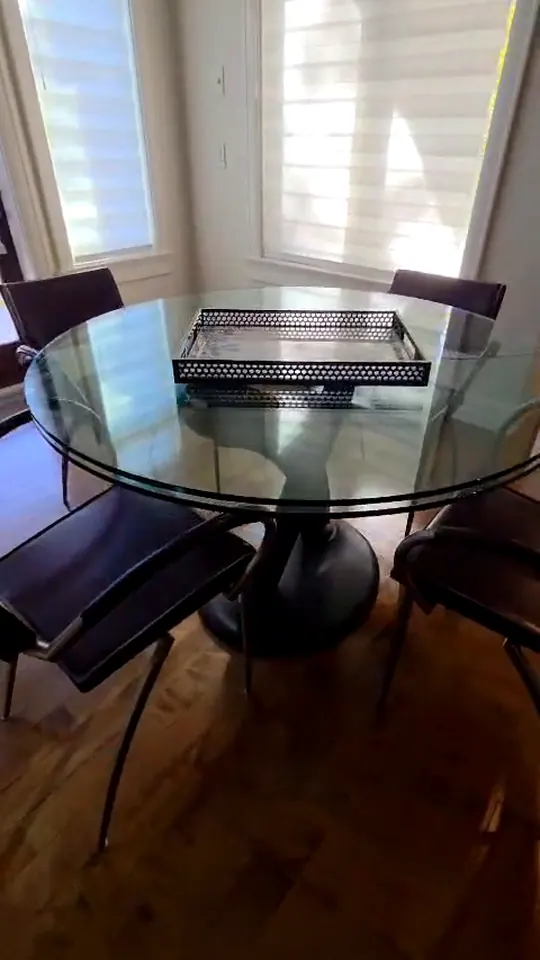 Round glass dining table - Aspen SW estate sale video